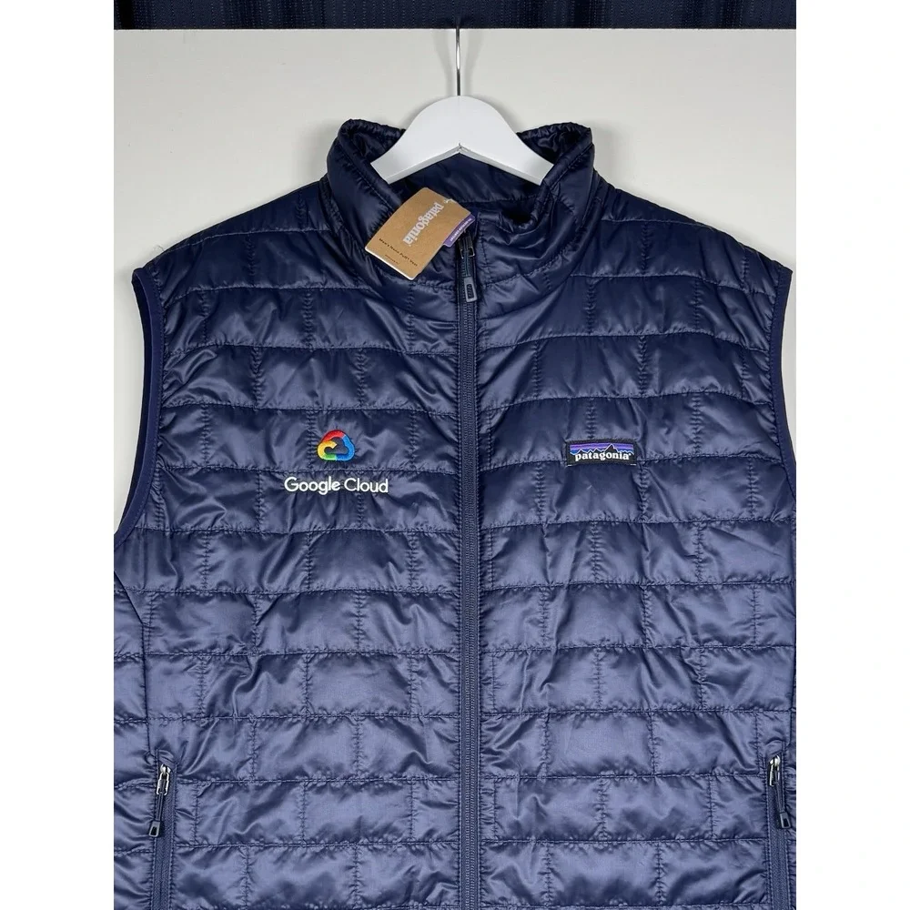 NEW - Patagonia Nano Puff Vest XL Mens Navy Blue Google Cloud Puffer 84242 -Read